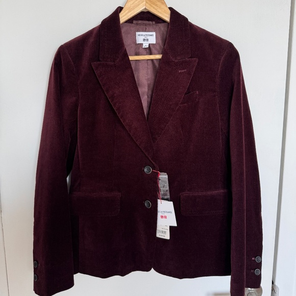 ines de la fressange Uniqlo velvet jacket - Picture 1 of 5